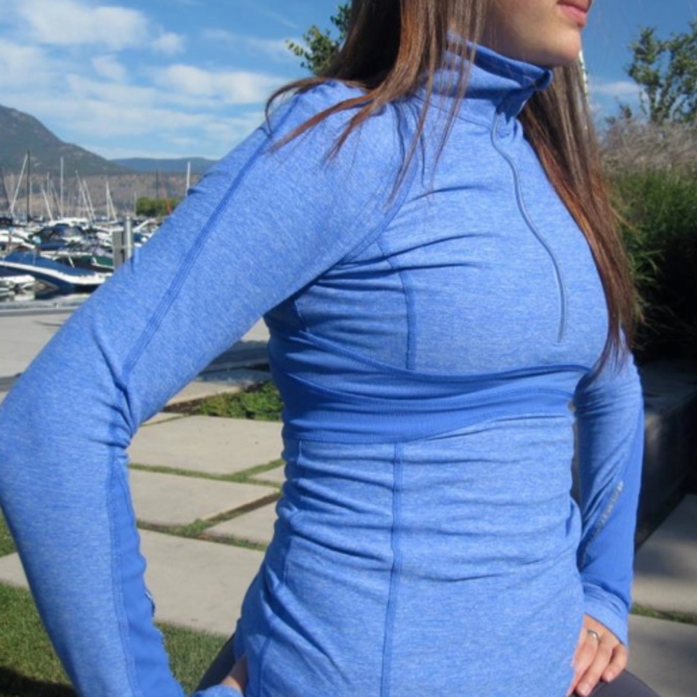 Lululemon Run Full Tilt Long Sleeve Zip Pullover sz 6